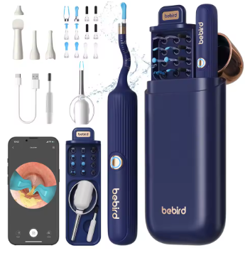 bebird可视挖耳勺蜂鸟蛇形可弯曲带镊子耳勺掏耳神器bebird3Plus